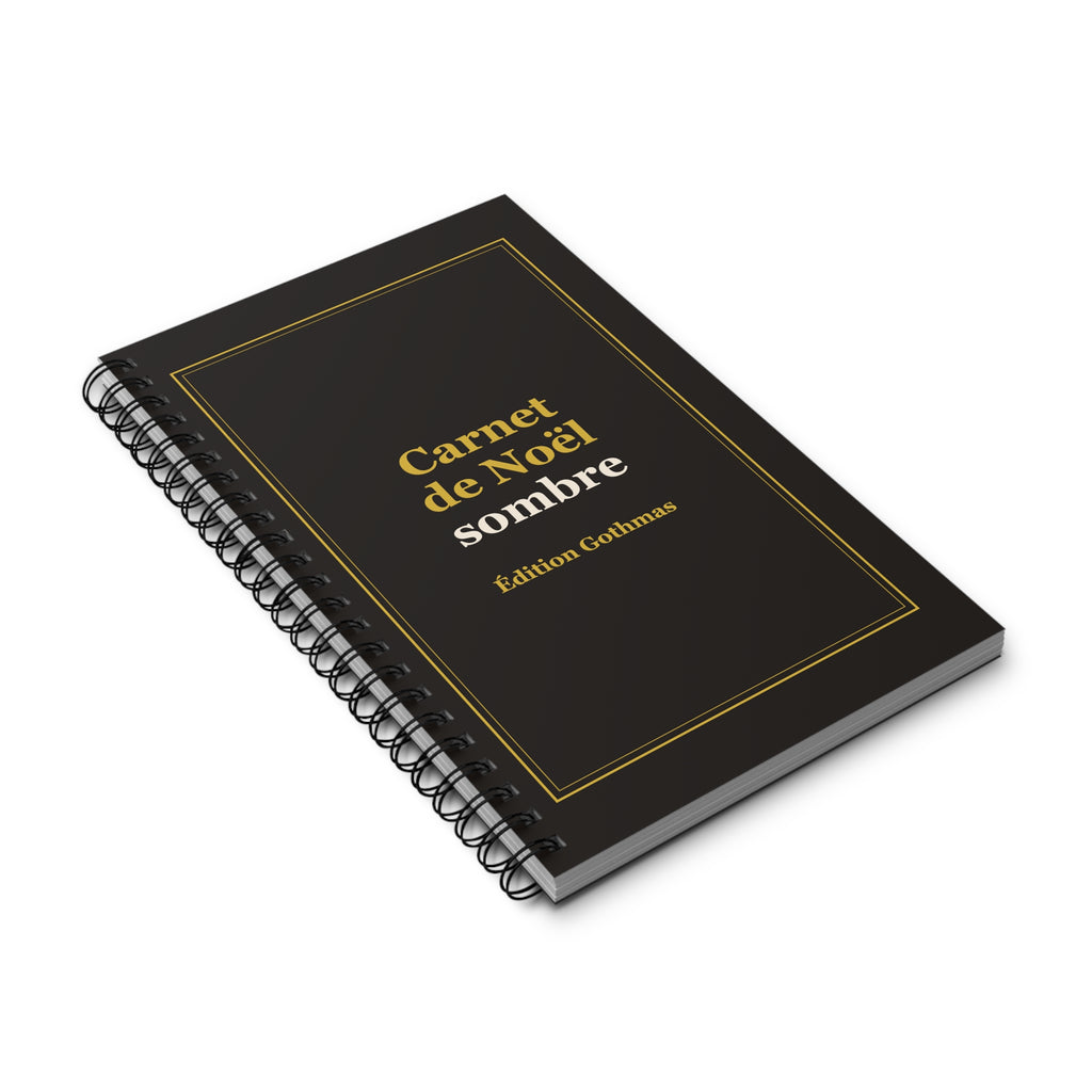 Carnet spirale « Noël sombre » – Édition Gothmas