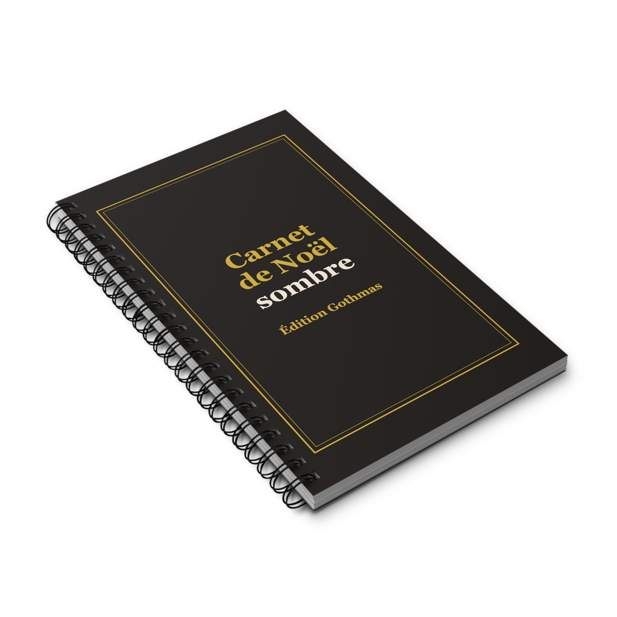 Carnet spirale « Noël sombre » – Édition Gothmas