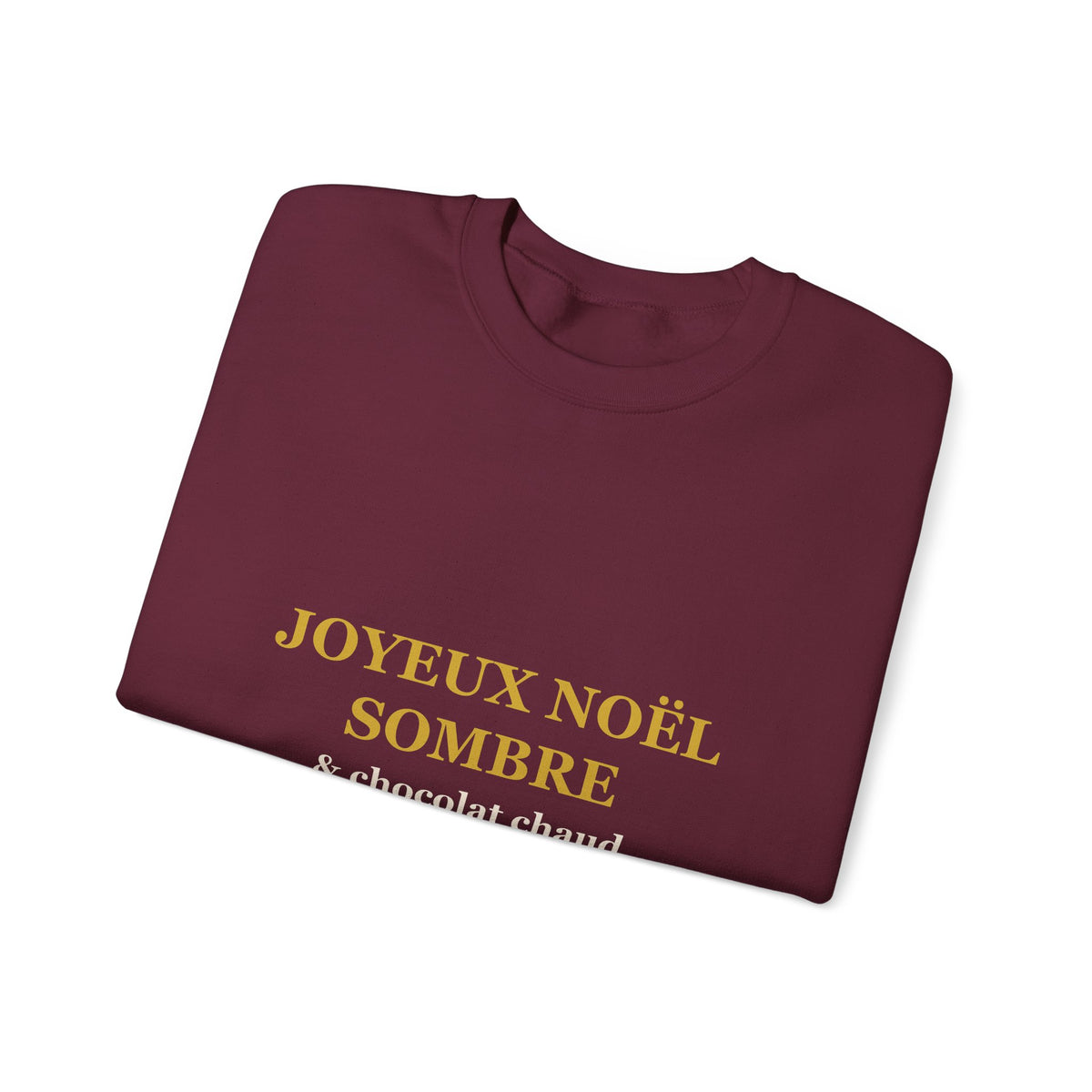 Sweat Noël sombre bordeaux – idée cadeau
