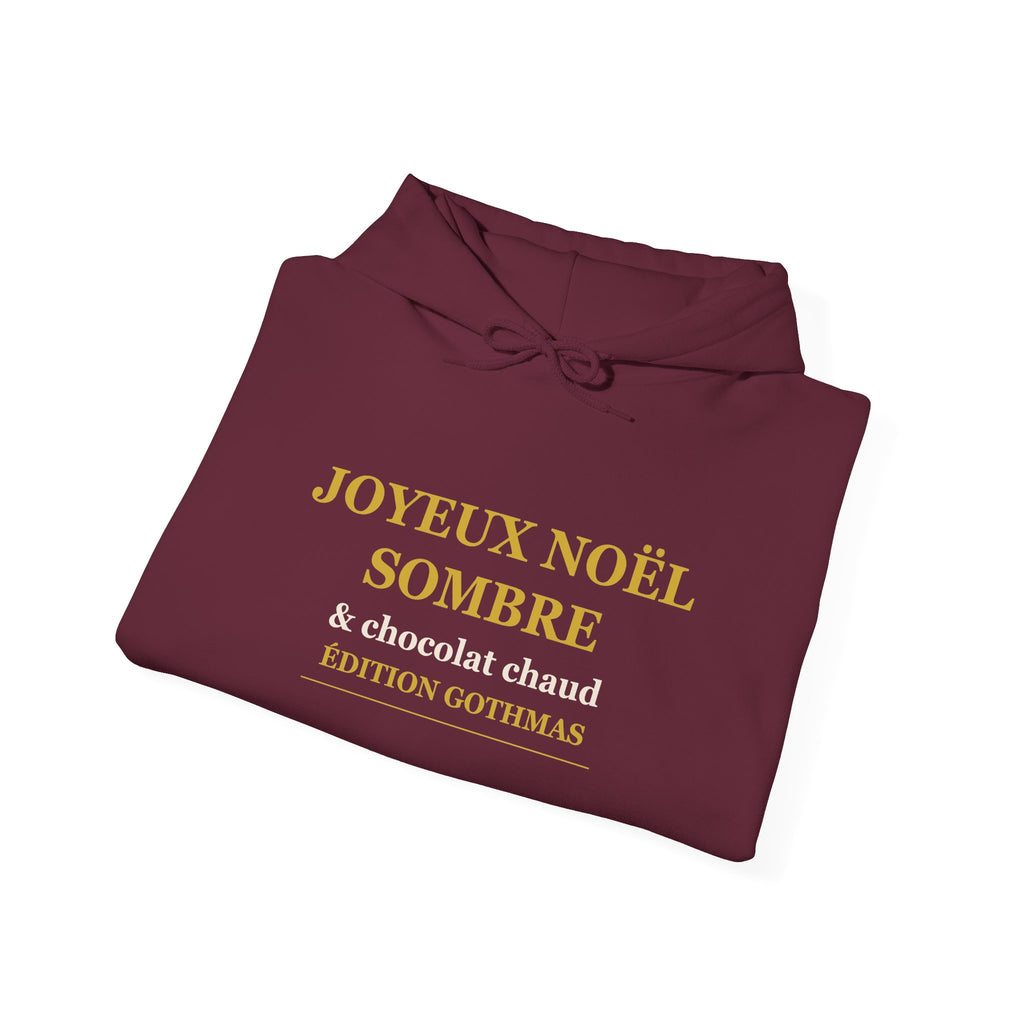 Hoodie de Noël gothique, design doré