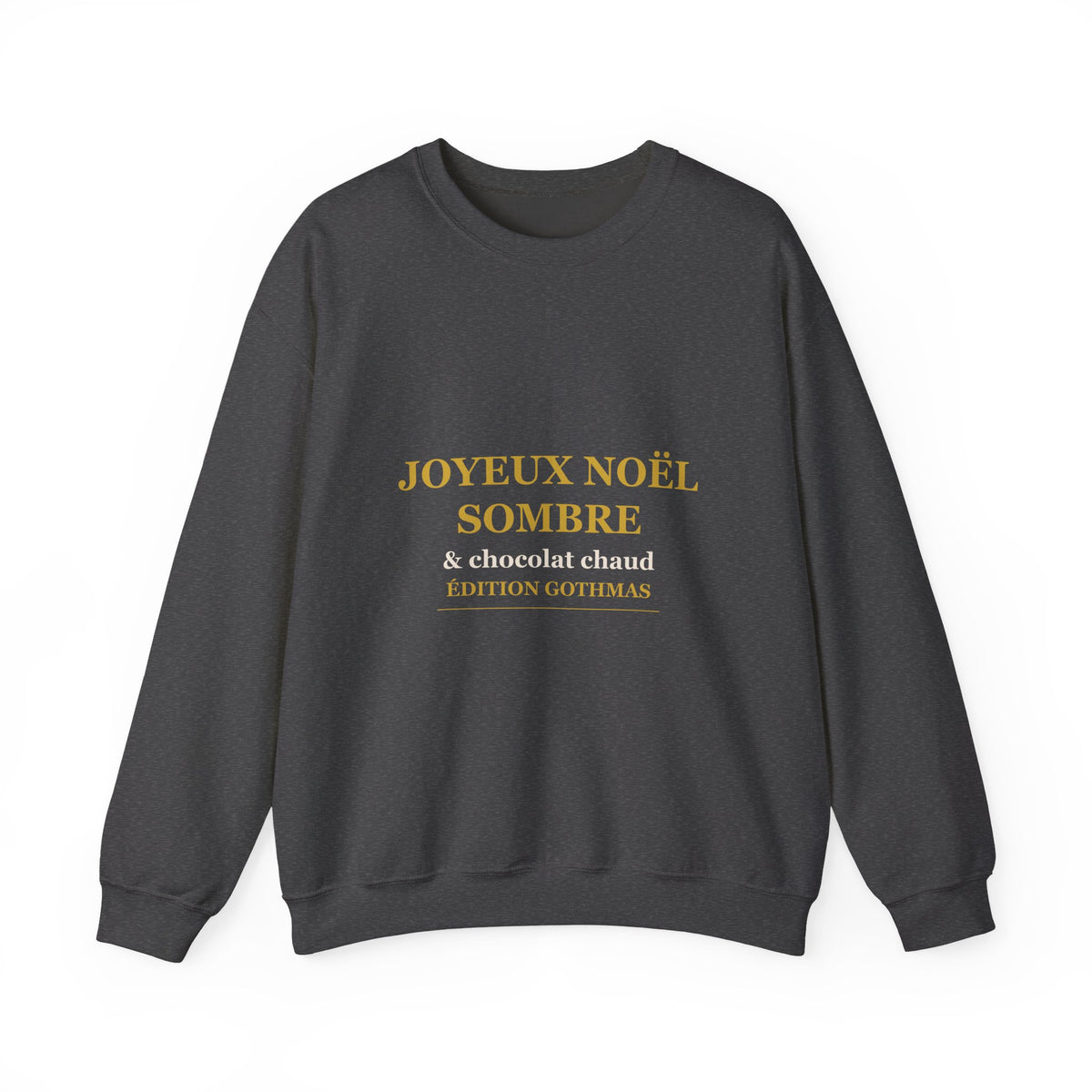 Sweat de Noël Gothmas noir plié, idée cadeau de Noël original