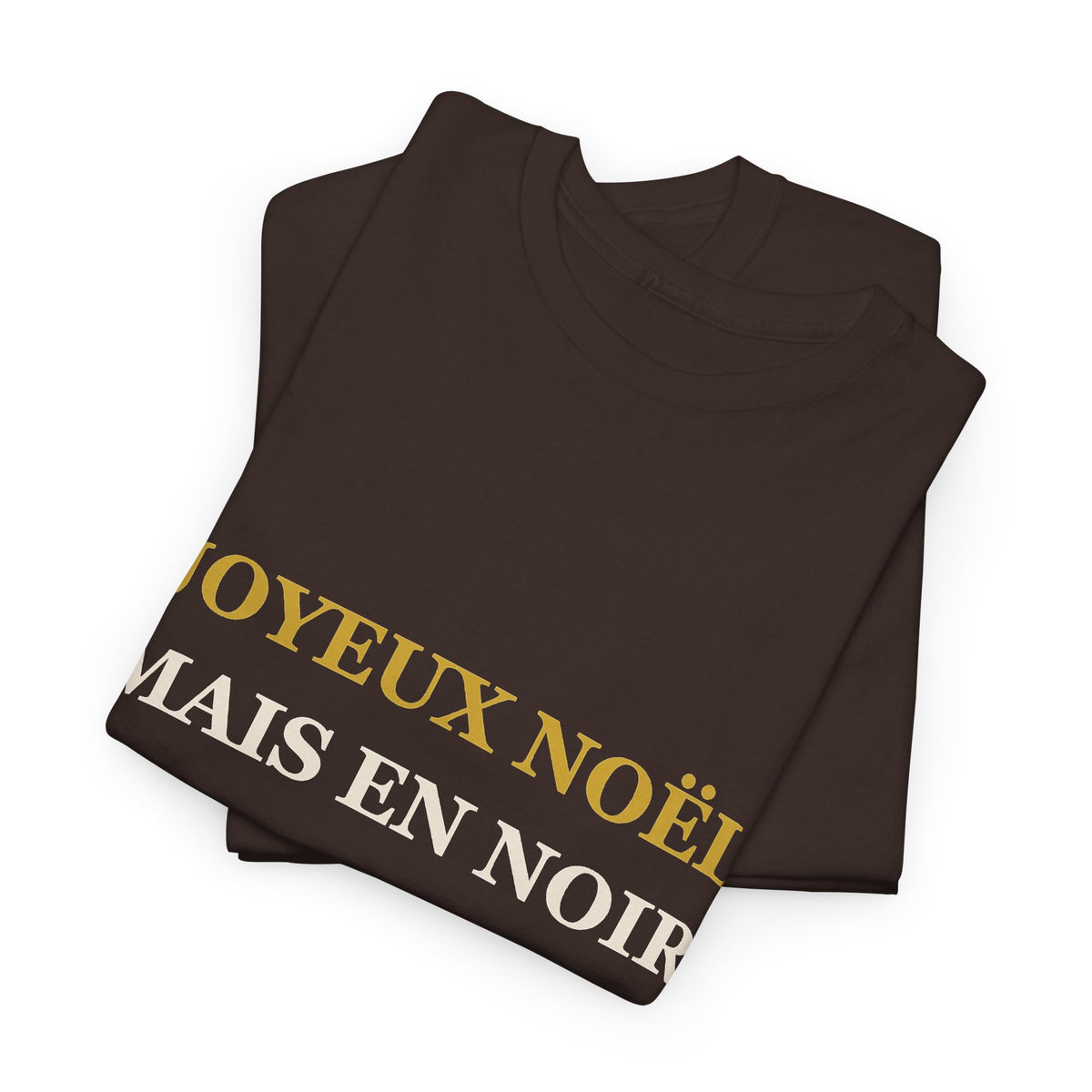 T-shirt Noël « Joyeux Noël, mais en noir » – Édition Gothmas