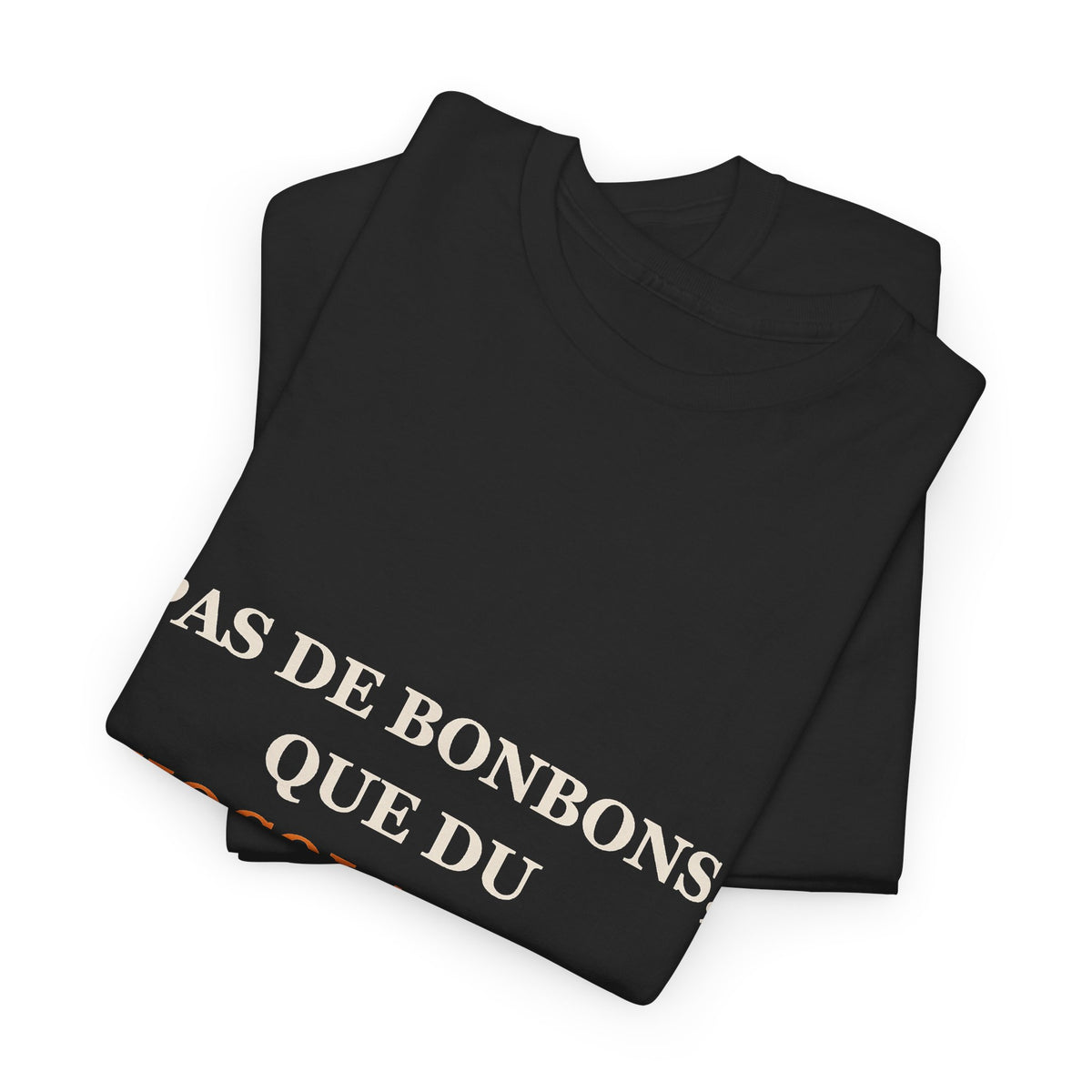 T-shirt Halloween « Pas de bonbons, que du chocolat noir » – Édition Gothmas