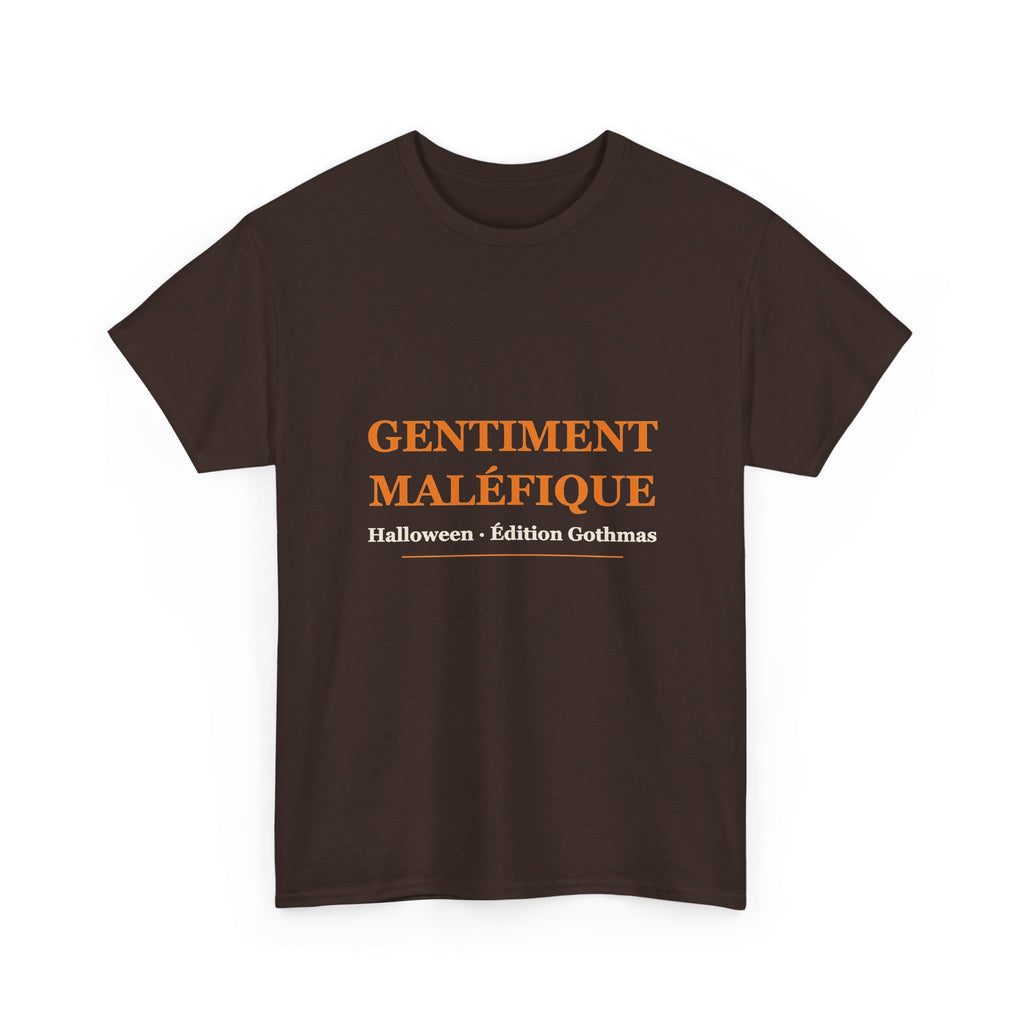 T-shirt Halloween « Gentiment maléfique » – Édition Gothmas