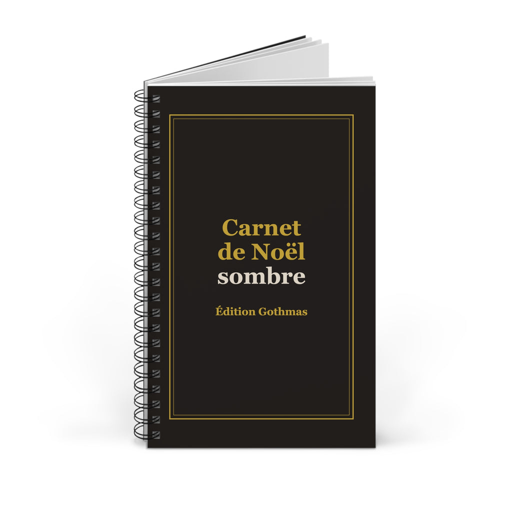 Carnet spirale « Noël sombre » – Édition Gothmas