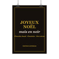 Affiche Noël « Joyeux Noël, mais en noir » – Édition Gothmas