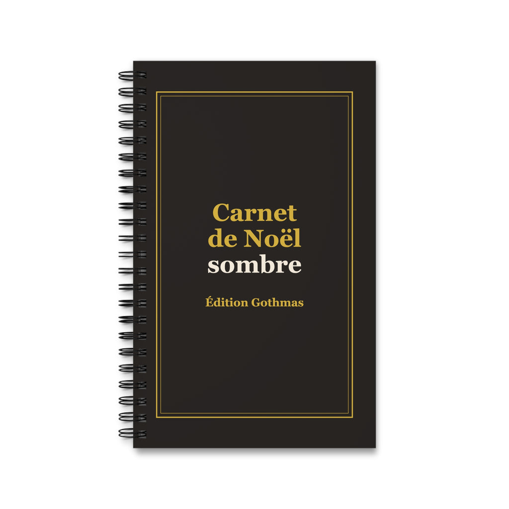 Carnet spirale « Noël sombre » – Édition Gothmas